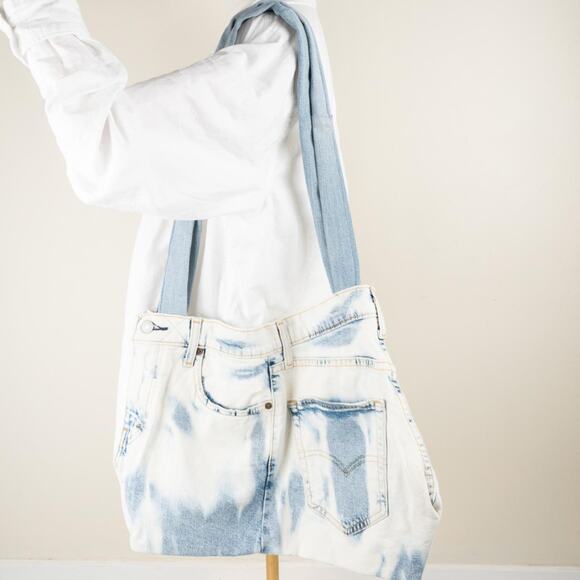 Upcycled denim levis tote bag - Picture 7 of 8